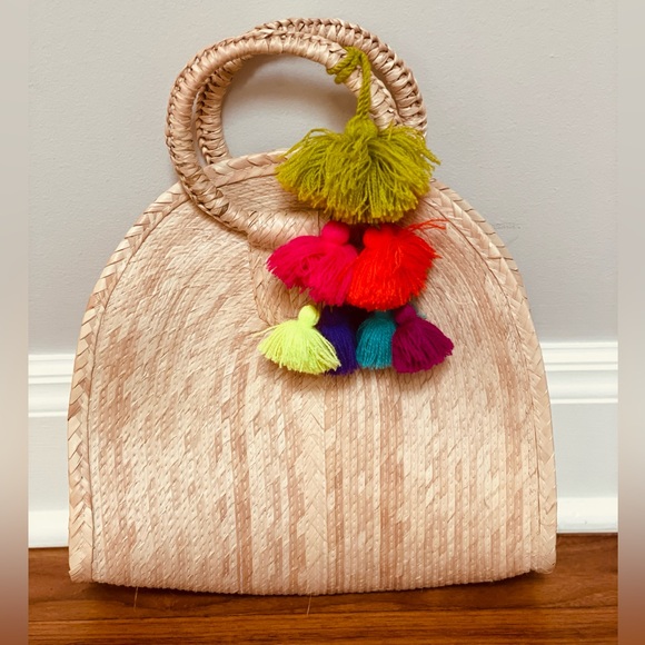 Tan Woven Handbag - Picture 1 of 4